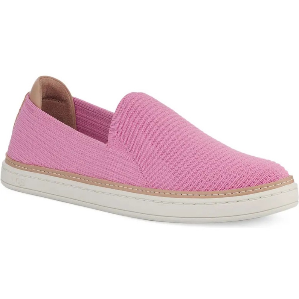 UGG Alameda Sammy Rib Knit Wild Flower Pink Slip On Sneaker Loafer Womens Sz 6.5